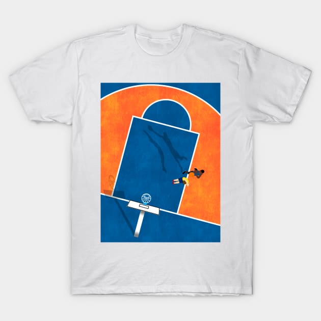 Street Basketball Court | Aerial Illustration T-Shirt by From Above